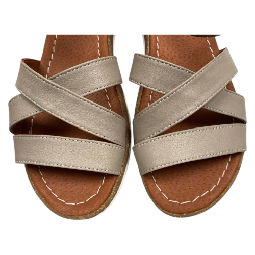 Босоножки женские BLESSO C209 14 кожаные бежевые