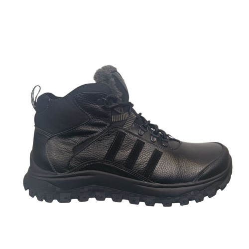 Черевики чоловічі шкіряні GULLIVER Б54 01 чорні хутро