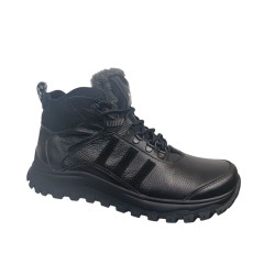 Черевики чоловічі шкіряні GULLIVER Б54 01 чорні хутро