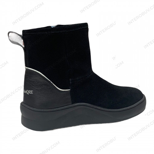 Уггі Жіночі шкіряні DITAS 317 Т чорний замш