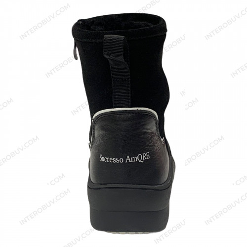 Уггі Жіночі шкіряні DITAS 317 Т чорний замш