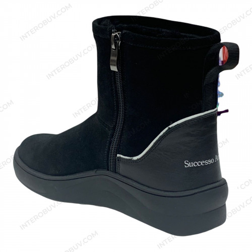 Уггі Жіночі шкіряні DITAS 317 Т чорний замш