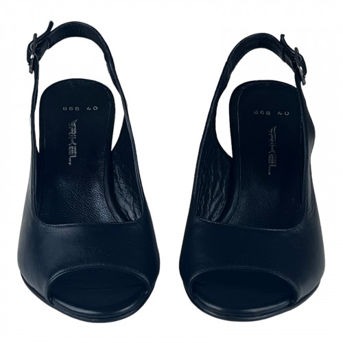 Босоніжки Жіночі шкіряні POYRAZ 868 чорний