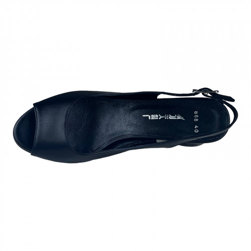 Босоніжки Жіночі шкіряні POYRAZ 868 чорний