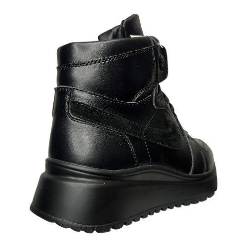 Кроссовки женские кожаные DINO RICHI 392 01 черный nike мех 