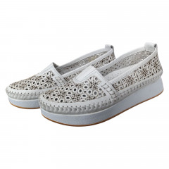 Балетки женские кожаные CANBERK 85 300 L белые