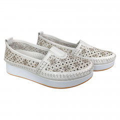 Балетки женские кожаные CANBERK 85 300 L белые