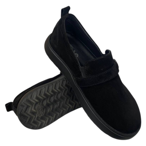 Лоферы женские замшевые BLESSO 257 01 черные