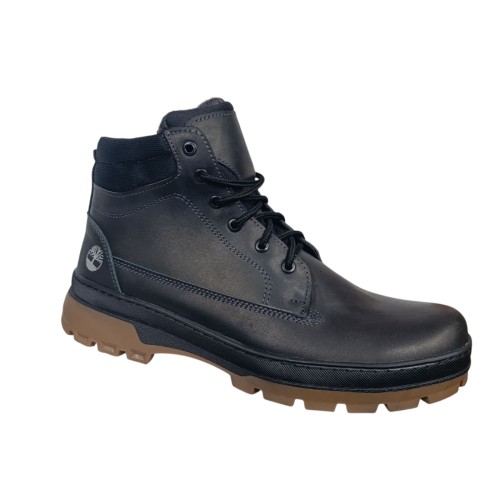 Черевики чоловічі шкіряні GULLIVER Б5 01 чорний шкіра хутро