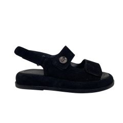 Босоножки женские замшевые FOOT STEP 219 01 черные