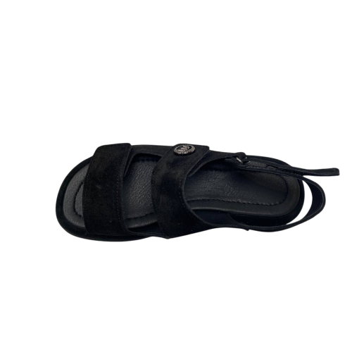 Босоножки женские замшевые FOOT STEP 219 01 черные