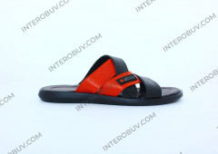 Шлепанцы Мужские кожаные CAIMAN T5 черный