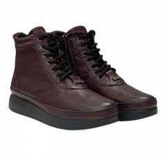 Ботинки Женские кожаные CANBERK RKL 2890 бордовый