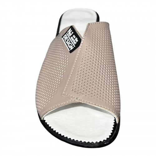 Шлепанцы Женские кожаные MADAM 304/217 кожа капучино.