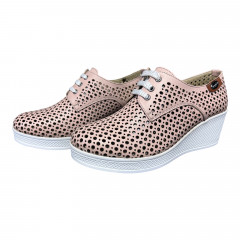 Кроссовки Женские кожаные CB VIOLETA 121 06 пудра