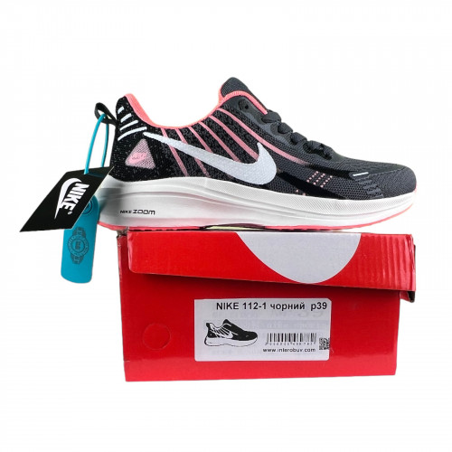 Кроссовки Женские текстильные NIKE 112-1 черный