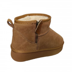 Угги женские замшевые IT TS A1715-20 camel мех YKK 