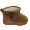 Угги жіночі замшеві IT TS A1715-20 camel хутро YKK
