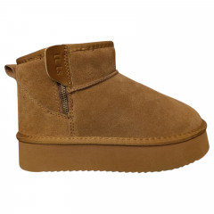 Угги женские замшевые IT TS A1715-20 camel мех YKK 