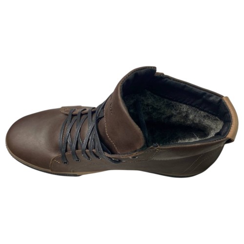 Черевики чоловічі шкіряні HAMMA 704 коричневі хутро