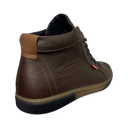 Черевики чоловічі шкіряні HAMMA 704 коричневі хутро