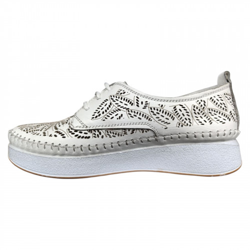 Мокасини жіночі шкіряні CANBERK 83 250 L beyaz