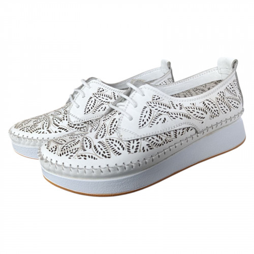 Мокасини жіночі шкіряні CANBERK 83 250 L beyaz