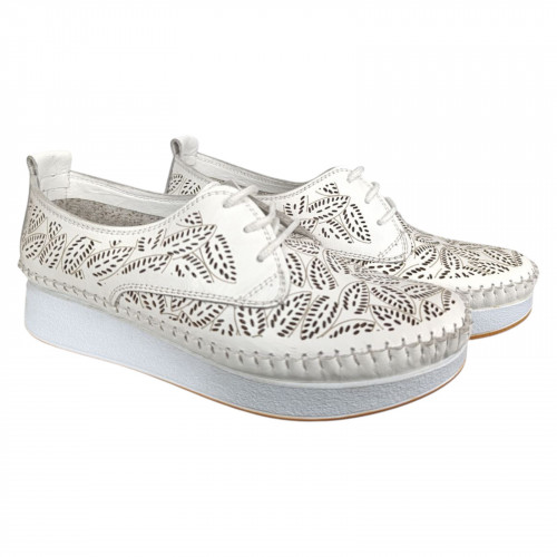 Мокасини жіночі шкіряні CANBERK 83 250 L beyaz