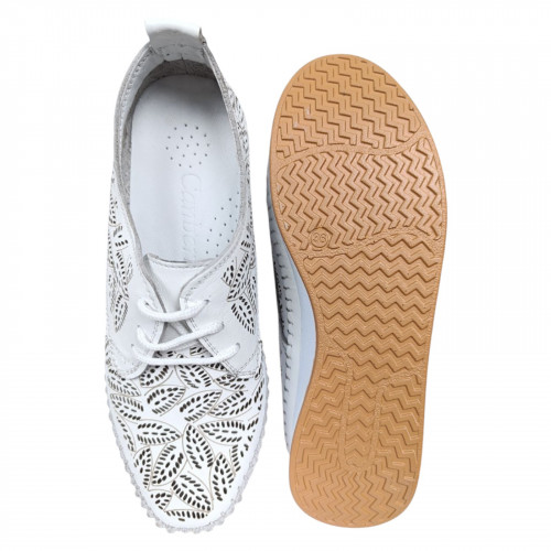 Мокасини жіночі шкіряні CANBERK 83 250 L beyaz