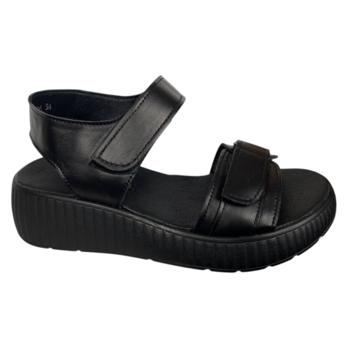 Босоножки женские кожаные LONYS 520/1 01 черные