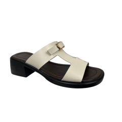 Шлепки женские кожаные FOOT STEP 246 04 лотос