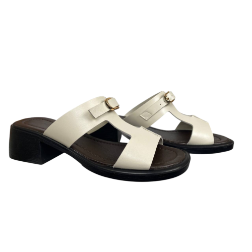 Шлепки женские кожаные FOOT STEP 246 04 лотос