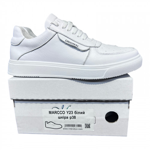 Кроссовки Женские кожаные MARCCO Y23 белый