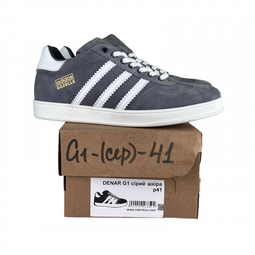 Кеды Мужские замшевые DENAR G1 серый