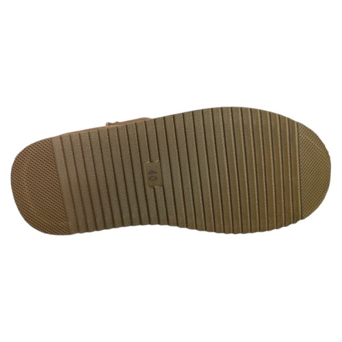 Угги женские кожаные IT TS A801-B camel мех
