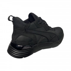 Кроссовки мужские кожаные ICEFIELD Б 211 черный мех