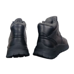 Черевики чоловічі шкіряні NIKE 1110 чорні спорт хутро