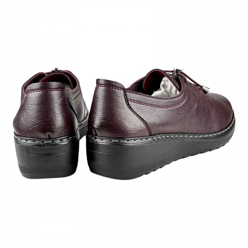 Туфли женские кожаные GUKKER 7823 бордо