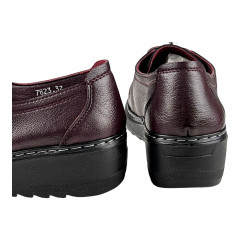 Туфли женские кожаные GUKKER 7823 бордо