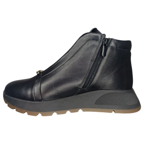 Ботинки женские кожаные DITAS RS 8 черный мех 