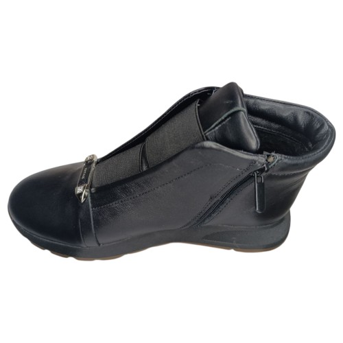 Ботинки женские кожаные DITAS RS 8 черный мех 