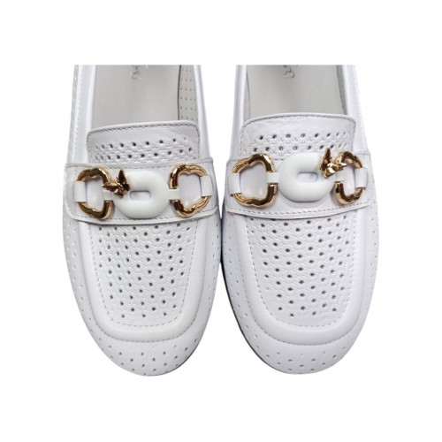 Лоферы женские кожаные TANGO 35 05 белые