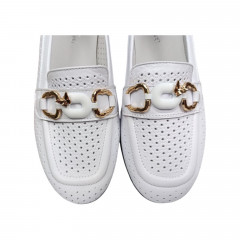 Лоферы женские кожаные TANGO 35 05 белые