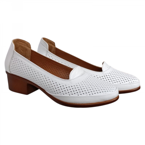 Туфлі жіночі шкіряні АТО 16271 білі