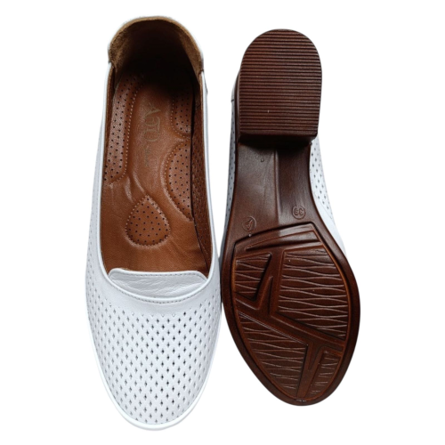 Туфлі жіночі шкіряні АТО 16271 білі