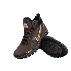 Черевики чоловічі шкіряні ICEFIELD 27 08 коричневі хутро