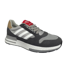 Кроссовки мужские текстильные ADIDAS 182-35 серый