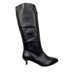 Сапоги женские кожаные Diana D-270/465 01 черные байки каблук