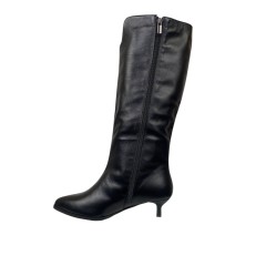 Сапоги женские кожаные Diana D-270/465 01 черные байки каблук