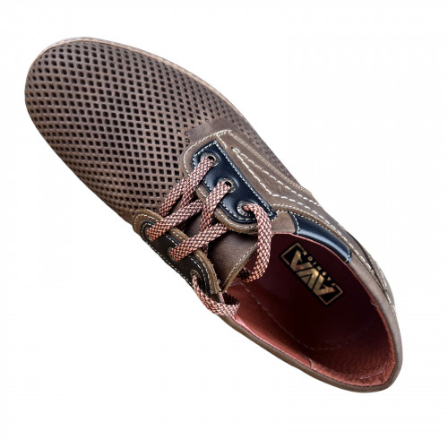 Туфлі Чоловічі шкіряні AVA 51 оливковий